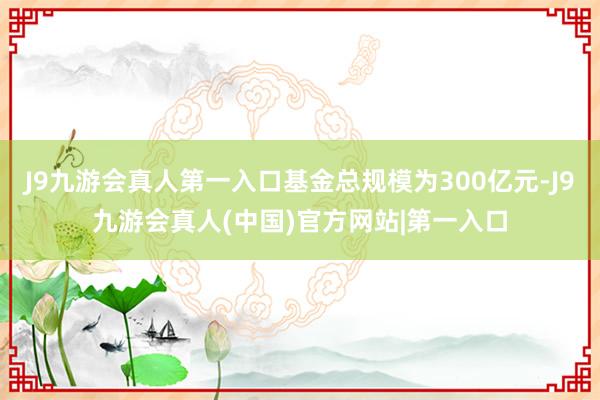 J9九游会真人第一入口基金总规模为300亿元-J9九游会真人(中国)官方网站|第一入口
